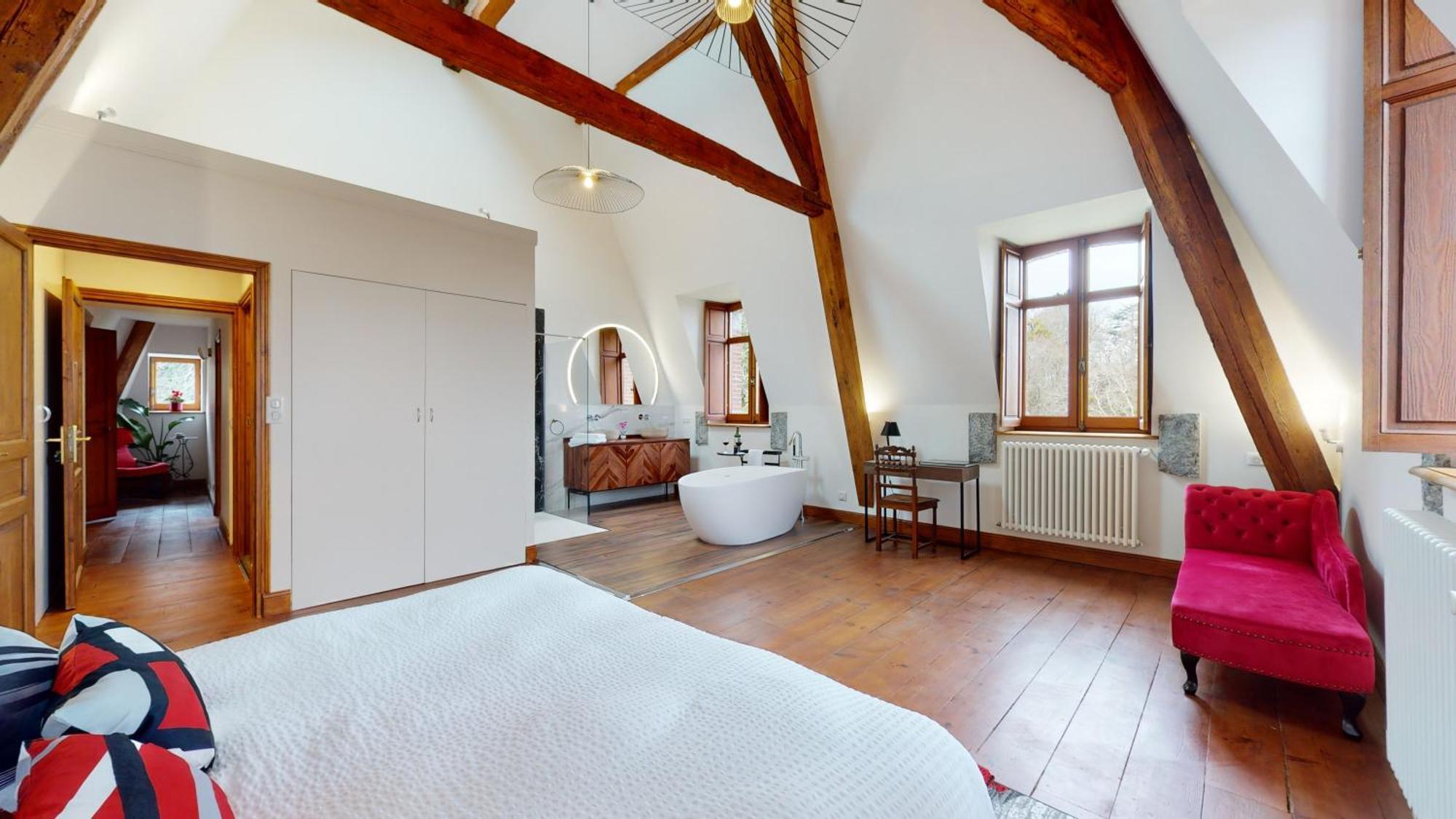 Domaine De La Tisnere Bed and Breakfast Gelos Rum bild